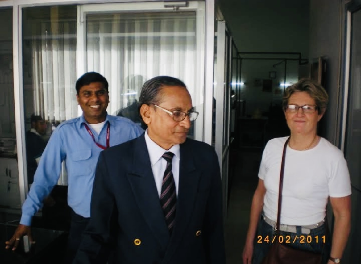 Jai Impex hosting an international visitor at the Jaipur unit